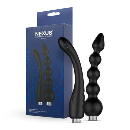 Nexus Shower Anal Douche Duo Kit Advanced Black | Anal Douche | Nexus | Bodyjoys