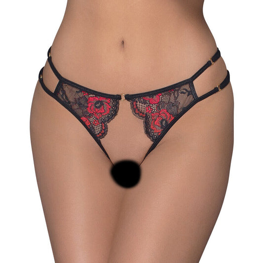 Cottelli Adjustable Lacey Crotchless Brief | Knickers | Cottelli Lingerie | Bodyjoys