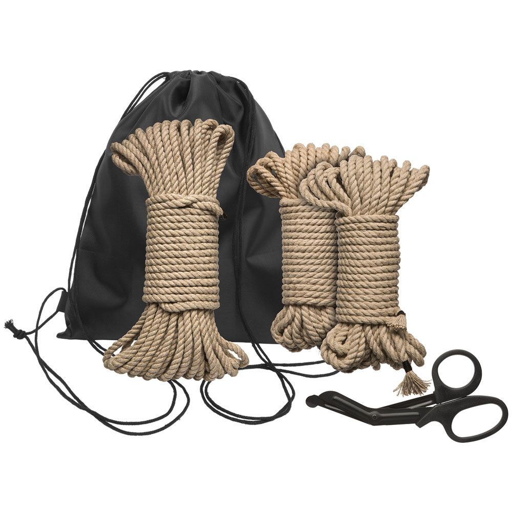 Kink Bind And Tie Initiation Hemp Rope Kit 5 Pieces | Bondage Rope & Tape | Kink Industries | Bodyjoys