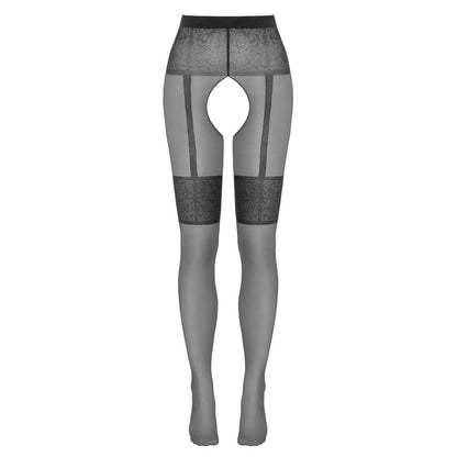 Cottelli Crotchless Tights Black | Sexy Tights | Cottelli Lingerie | Bodyjoys