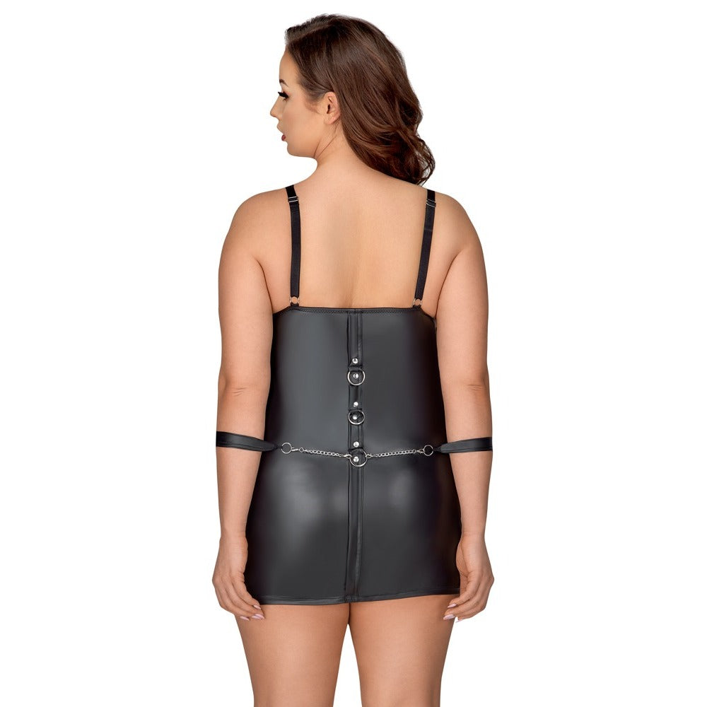 Cottelli Curves Bondage Plus-Size Dress Black | Fetish Dress | Cottelli Lingerie | Bodyjoys