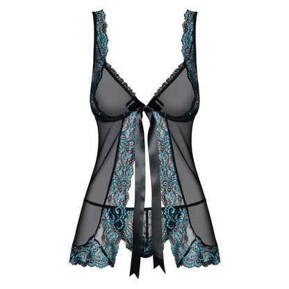 Obsessive Open Front Babydoll And String Black | Babydolls & Chemises | Obsessive Lingerie | Bodyjoys