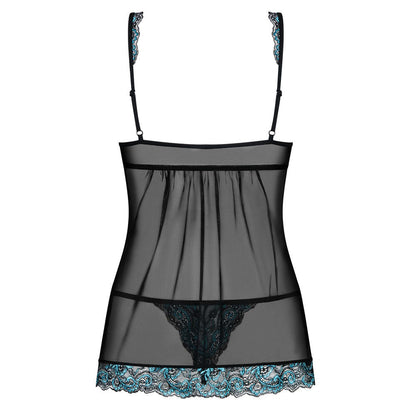 Obsessive Open Front Babydoll And String Black | Babydolls & Chemises | Obsessive Lingerie | Bodyjoys