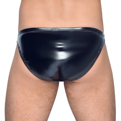 Black Level Vinyl Briefs With Zip Black | Male Fetish Wear | Black Level | Bodyjoys