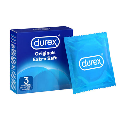 Durex Originals Extra Safe Condoms Regular Fit 3 Pack | Extra Safe Condom | Durex | Bodyjoys
