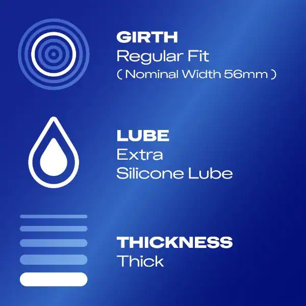 Durex Originals Extra Safe Condoms Regular Fit 3 Pack | Extra Safe Condom | Durex | Bodyjoys