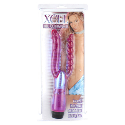 XCEL Double Penetration Vibrator | Dildo Vibrator | Seven Creations | Bodyjoys