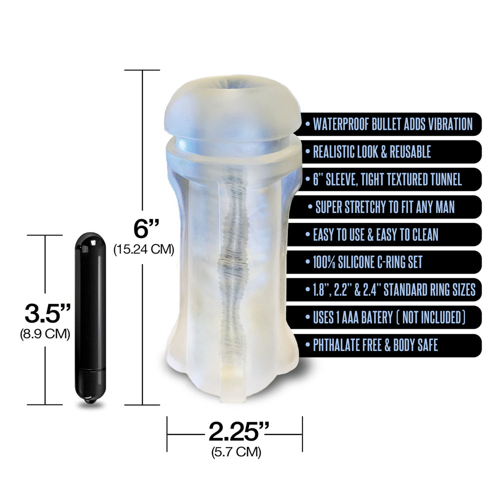 Happy Ending MSTR B8 Bum Rush Vibrating Ass Pack Stroker | Male Vibrator | Global Novelties | Bodyjoys