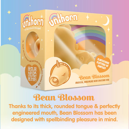 Unihorn Bean Blossom Flickering Tongue Mini Unicorn Vibe | Clitoral Vibrator | Creative Conceptions | Bodyjoys