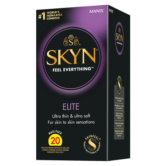 Skyn Latex-Free Condoms Elite Ultra Thin 20 Pack | Latex-Free Condom | Skyn | Bodyjoys