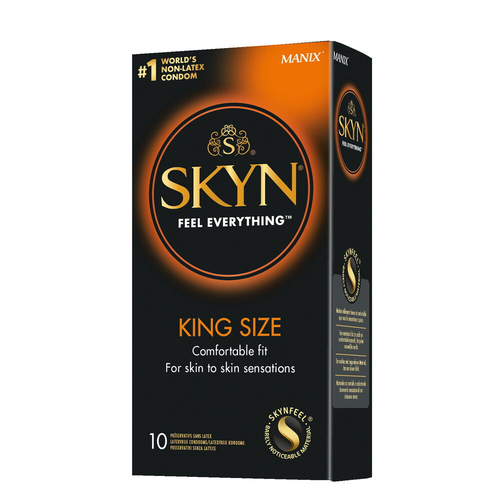Skyn Latex-Free Condoms King Size 10 Pack | Latex-Free Condom | Skyn | Bodyjoys