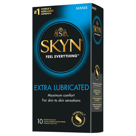 Skyn Latex-Free Condoms Extra Lubricated 10 Pack | Latex-Free Condom | Skyn | Bodyjoys