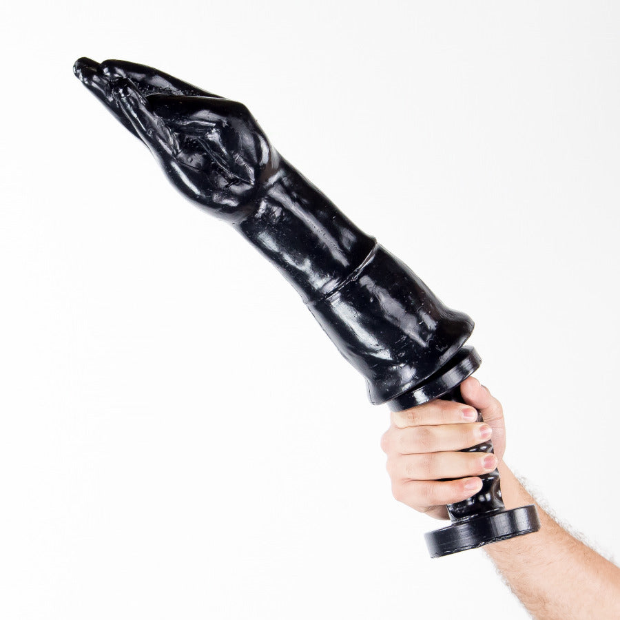 Fist Impact Hold The Slap 20 Inch Fist Dildo Black | Extreme Dildo | Gangbangster | Bodyjoys