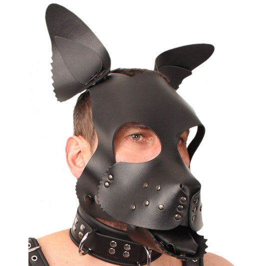 The Red Leather Puppy Dog Mask | Bondage Hoods & Masks | The Red | Bodyjoys