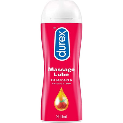 Durex Massage Lube Guarana Stimulating 200ml | Arousal Oil | Durex | Bodyjoys