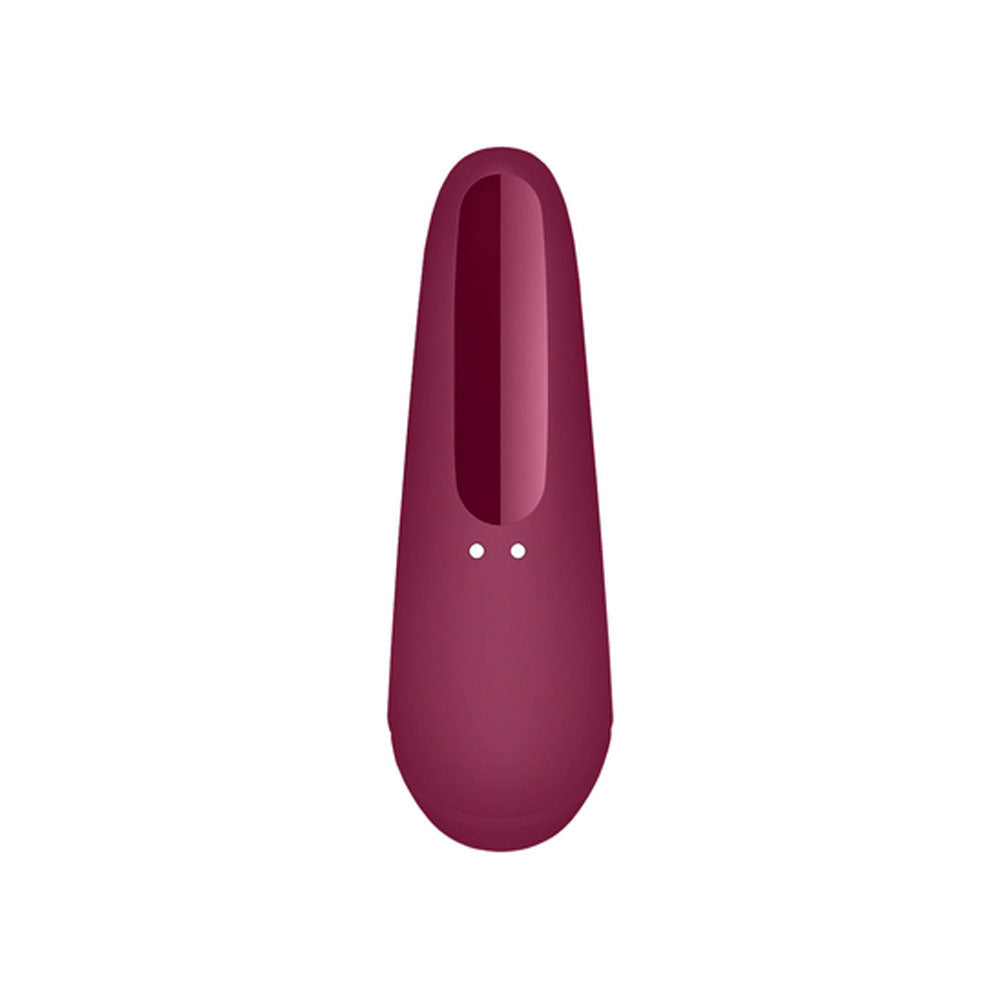 Satisfyer Curvy 1 Plus App-Enabled Rose Red | Clitoral Suction Vibrator | Satisfyer | Bodyjoys