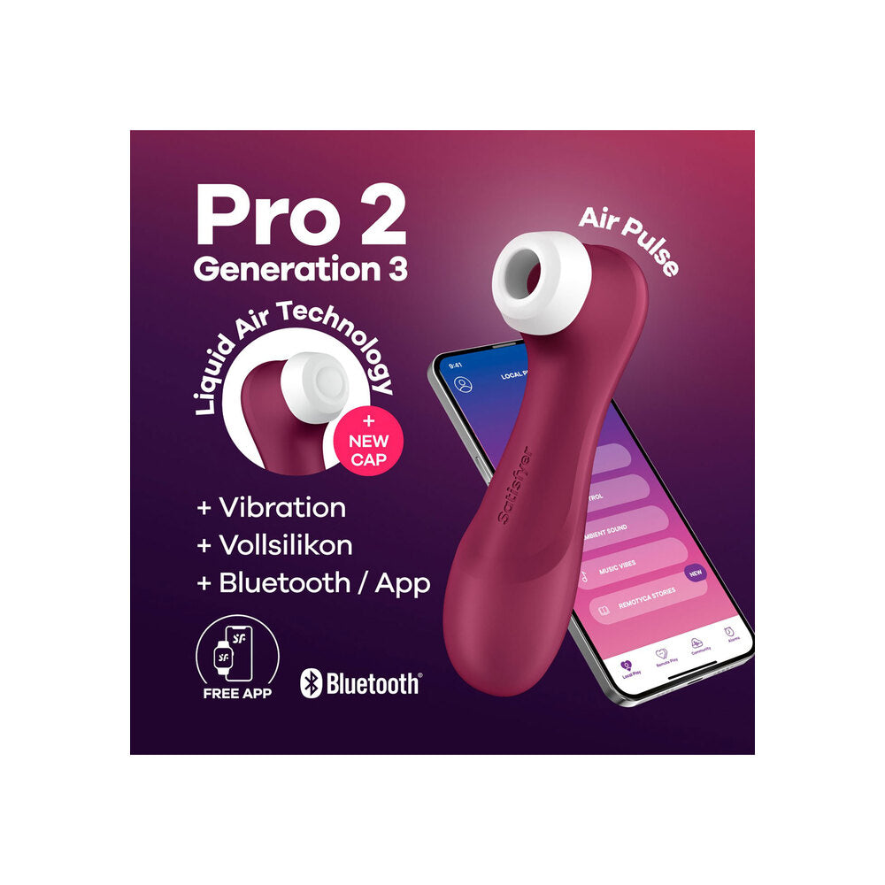 Satisfyer Pro 2 Generation 3 With Liquid Air Tech And App | Clitoral Suction Vibrator | Satisfyer | Bodyjoys