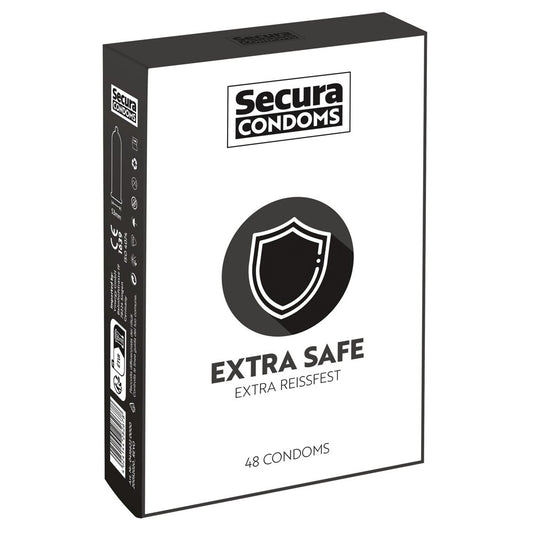 Secura Extra Safe Condoms 48 Pack | Extra Safe Condom | Secura Condoms | Bodyjoys