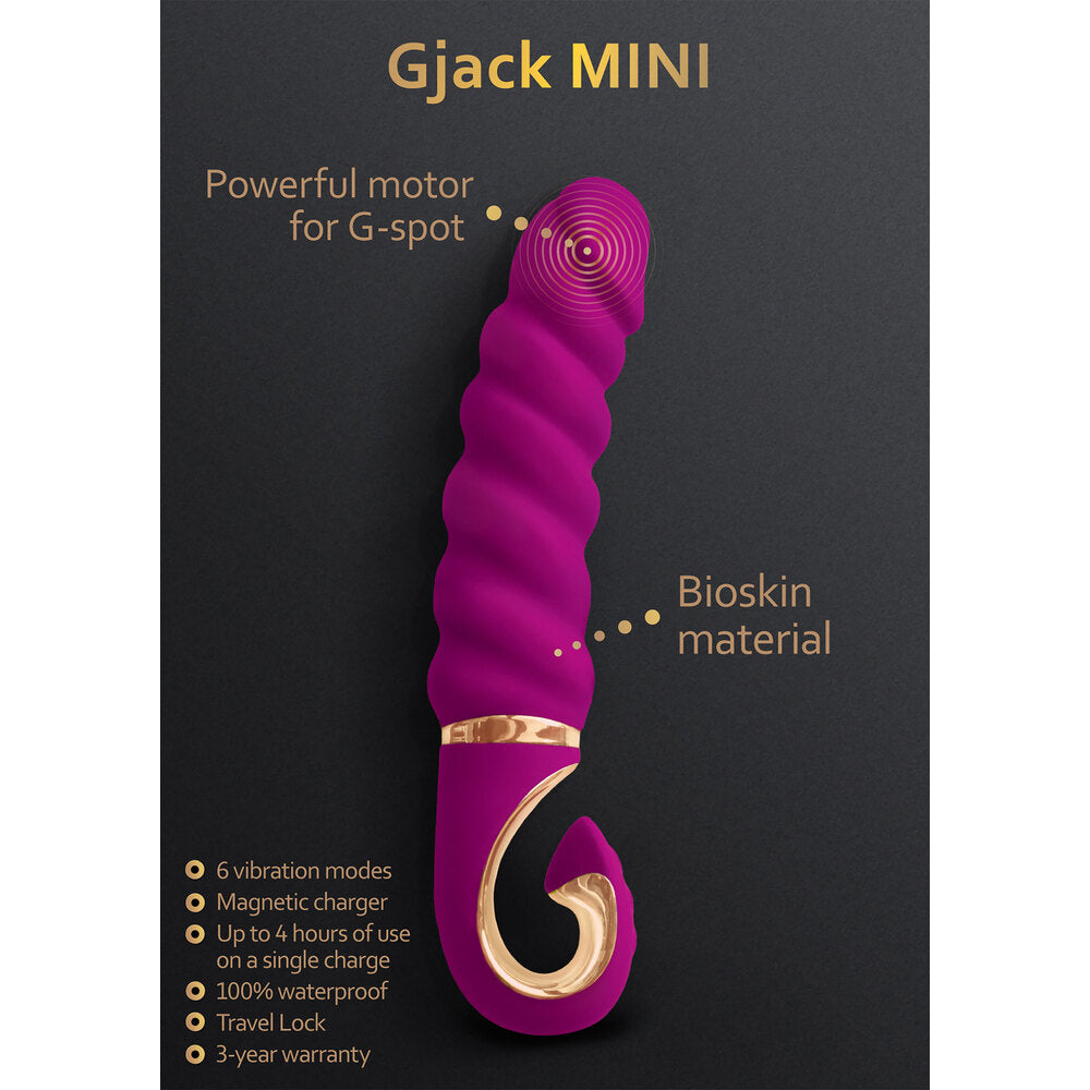 G Vibe Gjack Mini G-Spot Vibrator Purple | G-Spot Vibrator | Gvibe | Bodyjoys