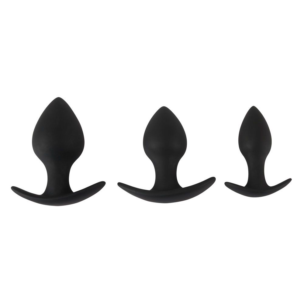 Black Velvets Silicone Anal Training Set 3 Pieces | Butt Plug Set | You2Toys | Bodyjoys