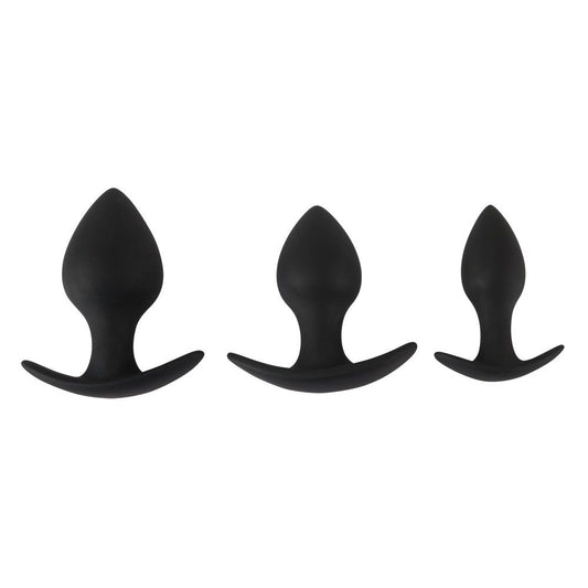 Black Velvets Silicone Anal Training Set 3 Pieces | Butt Plug Set | You2Toys | Bodyjoys