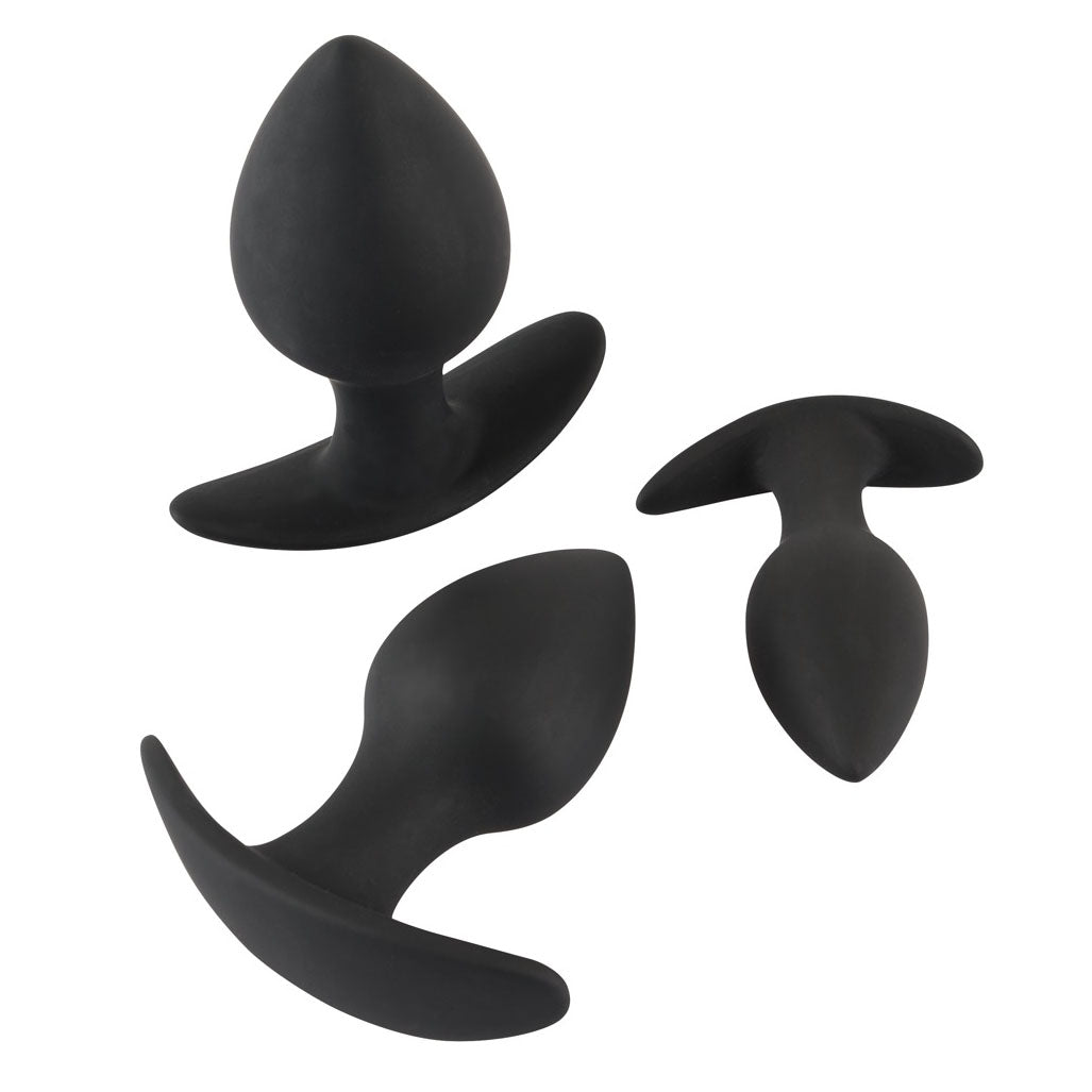 Black Velvets Silicone Anal Training Set 3 Pieces | Butt Plug Set | You2Toys | Bodyjoys