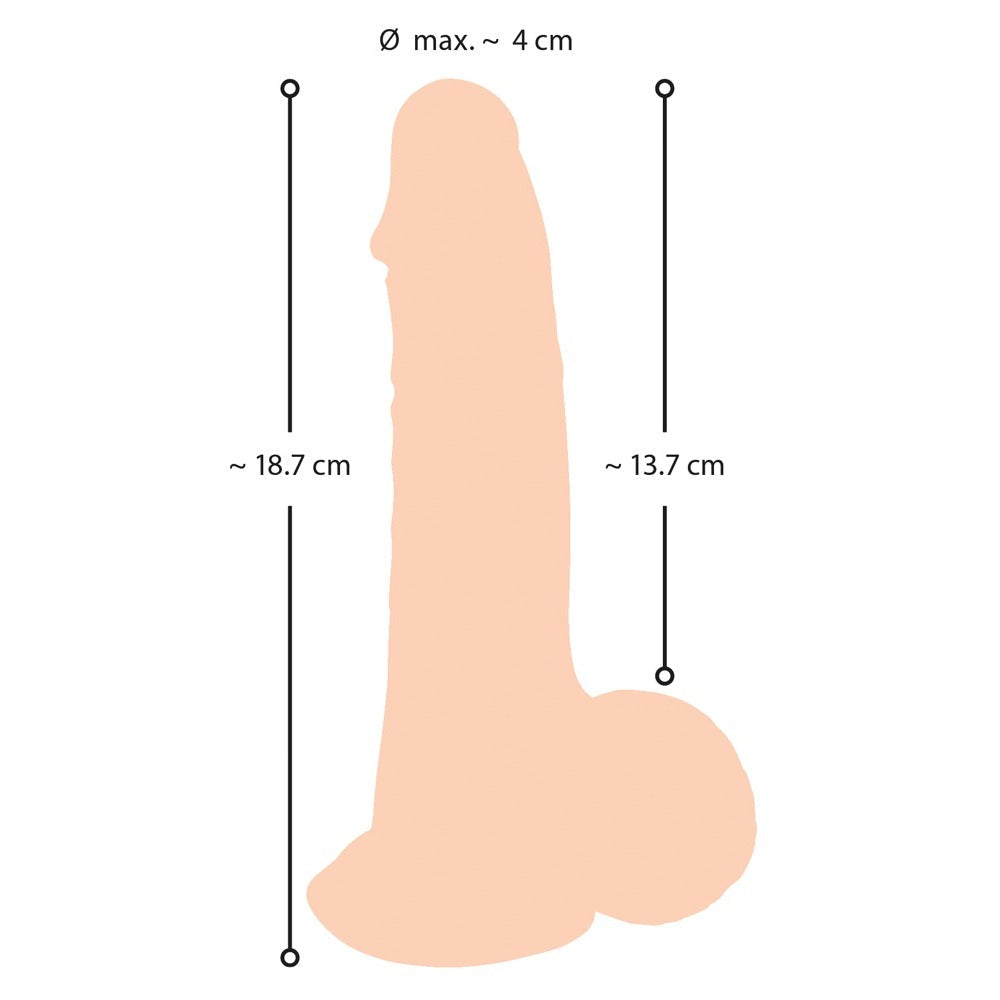 Nature Flexible 7.3 Inch Dildo With Movable Skin | Large Dildo | You2Toys | Bodyjoys