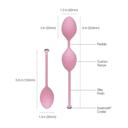 Pillow Talk Frisky Pleasure Balls | Kegel Exercisers | BMS | Bodyjoys