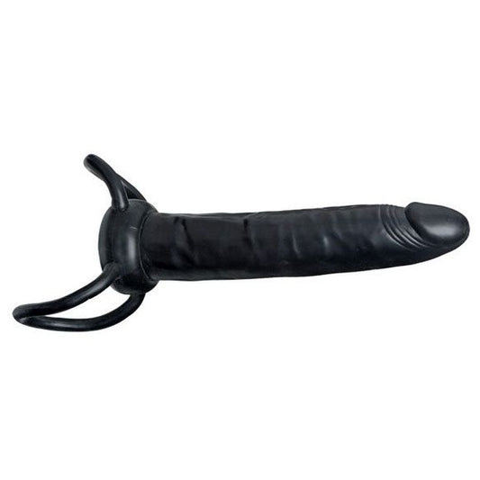 What A Man Black Strap-On Double Penetrator | Double Strap-On | Seven Creations | Bodyjoys