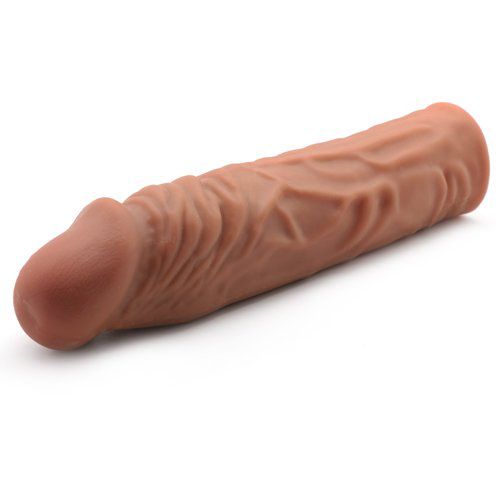 7.4 Inch Penis Extender Flesh Brown | Penis Sheath | Various brands | Bodyjoys