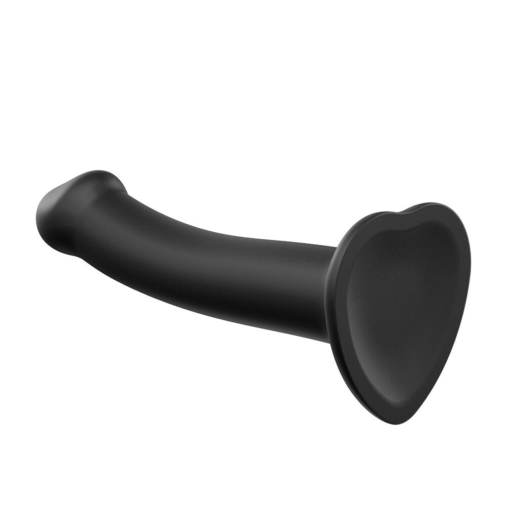 Strap On Me Silicone Dual Density Bendable Dildo Small Black | Non-Phallic Dildo | Strap On Me | Bodyjoys