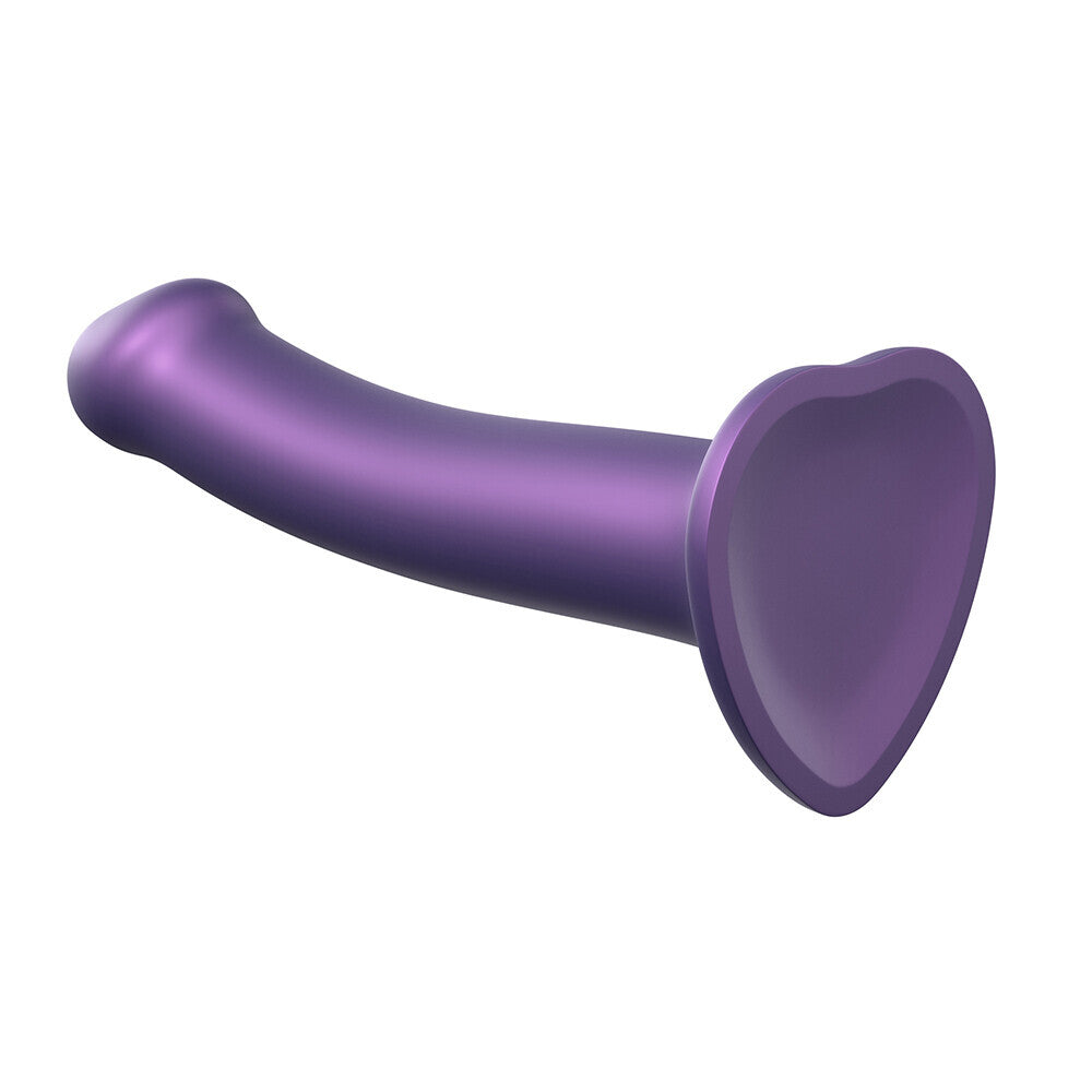 Strap On Me Mono Density Metallic Shine Dildo Medium Purple | Non-Phallic Dildo | Strap On Me | Bodyjoys