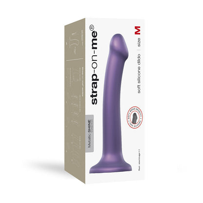 Strap On Me Mono Density Metallic Shine Dildo Medium Purple | Non-Phallic Dildo | Strap On Me | Bodyjoys