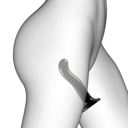 Strap On Me Prostate And G-Spot Curved Dildo Medium Black | Non-Phallic Dildo | Strap On Me | Bodyjoys