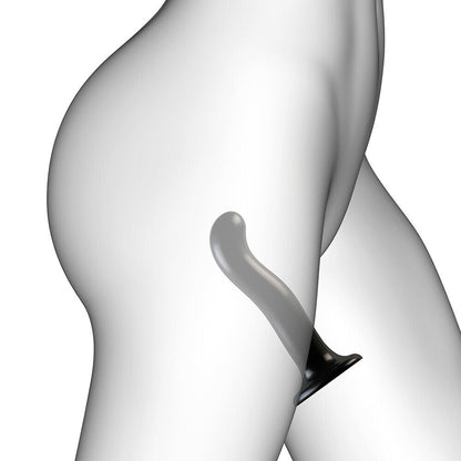 Strap On Me Prostate And G-Spot Curved Dildo XLarge Black | Non-Phallic Dildo | Strap On Me | Bodyjoys