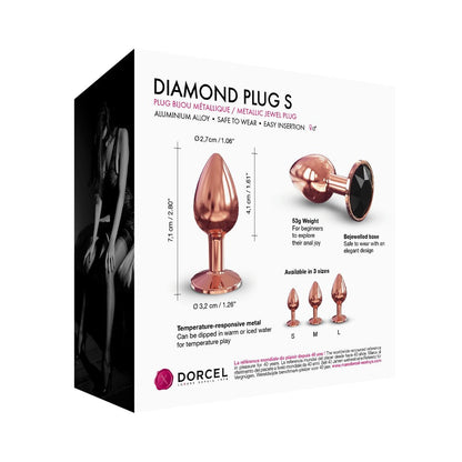 Dorcel Diamond Butt Plug Rose Gold Small | Jewelled Butt Plug | Dorcel | Bodyjoys