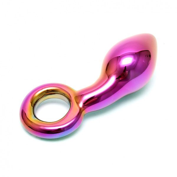 Sensual Multi-Coloured Glass Kaleigh Dildo | Glass Dildo | Rimba | Bodyjoys