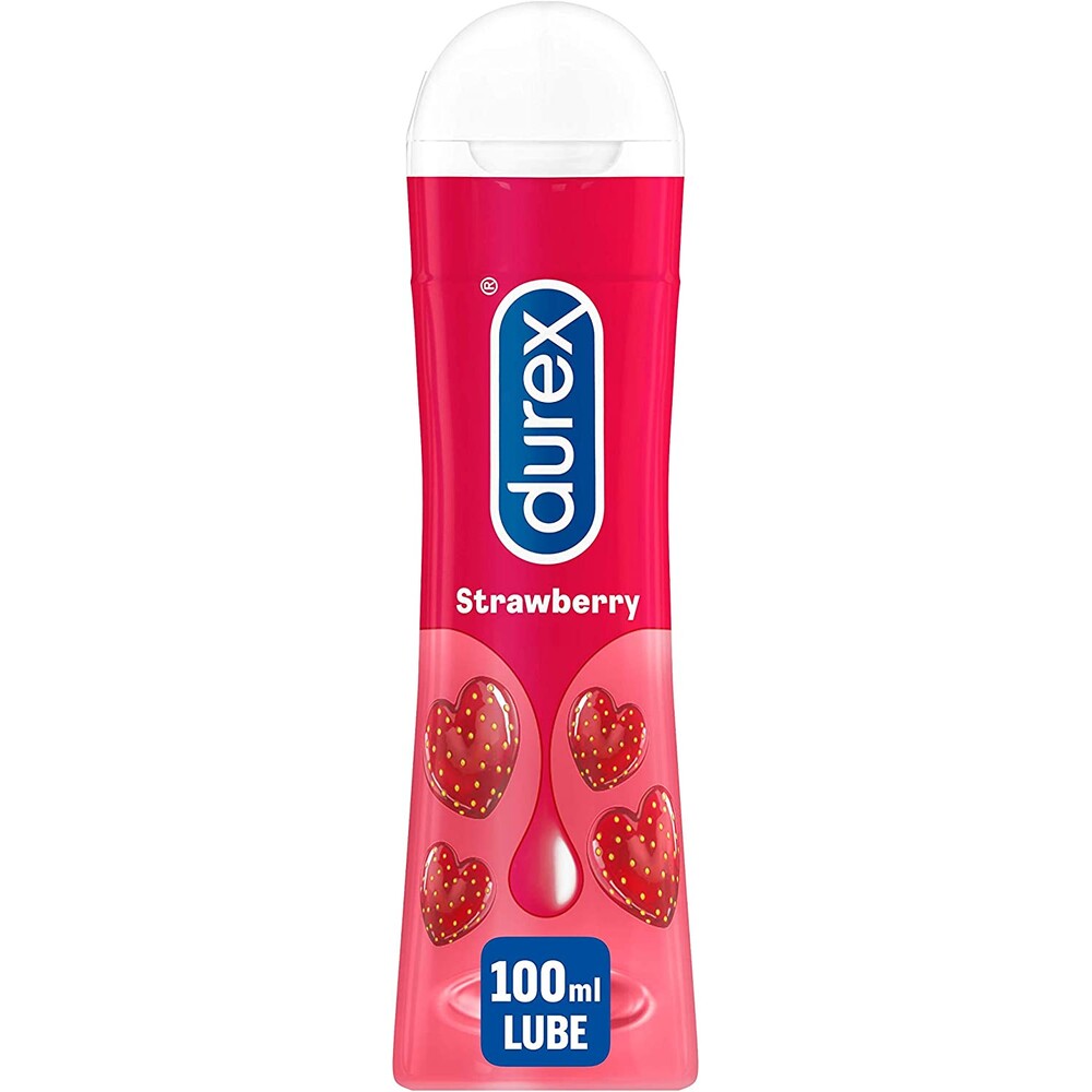 Durex Strawberry Lubricant 100ml | Flavoured Lube | Durex | Bodyjoys