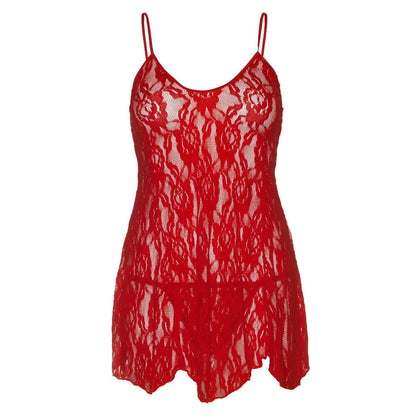 Leg Avenue Rose Lace Flair Chemise Red Plus Size 14 To 18 | Babydolls & Chemises | Leg Avenue Lingerie | Bodyjoys