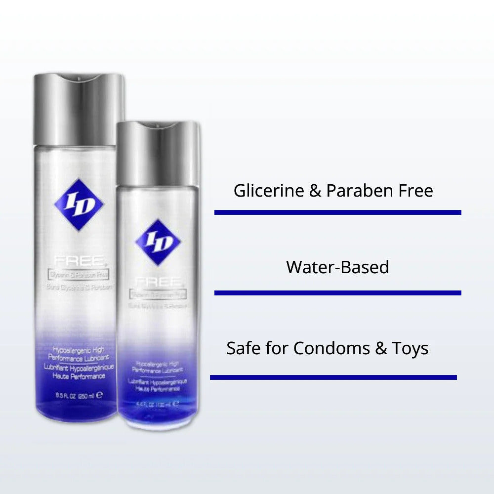 ID Free Hypoallergenic Water-Based Lubricant 250ml | Water-Based Lube | ID Lubricants | Bodyjoys