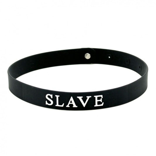 Silicone Slave Collar Black | Bondage Collars & Leads | Rimba | Bodyjoys