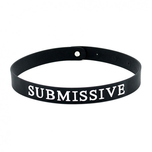 Silicone Submissive Collar Black | Bondage Collars & Leads | Rimba | Bodyjoys