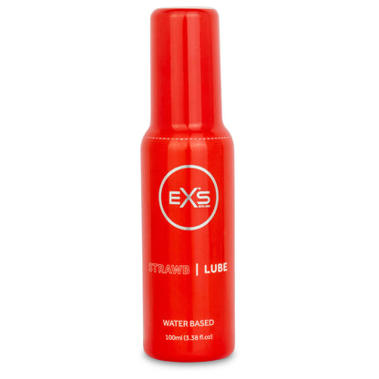 EXS Premium Clear Strawberry Lubricant Vegan 100ml | Flavoured Lube | EXS Condoms | Bodyjoys
