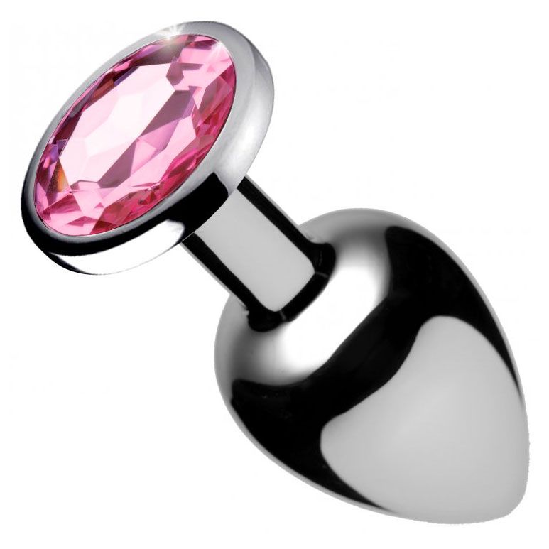 Booty Sparks Pink Gem Anal Plug Medium | Jewelled Butt Plug | XR Brands | Bodyjoys