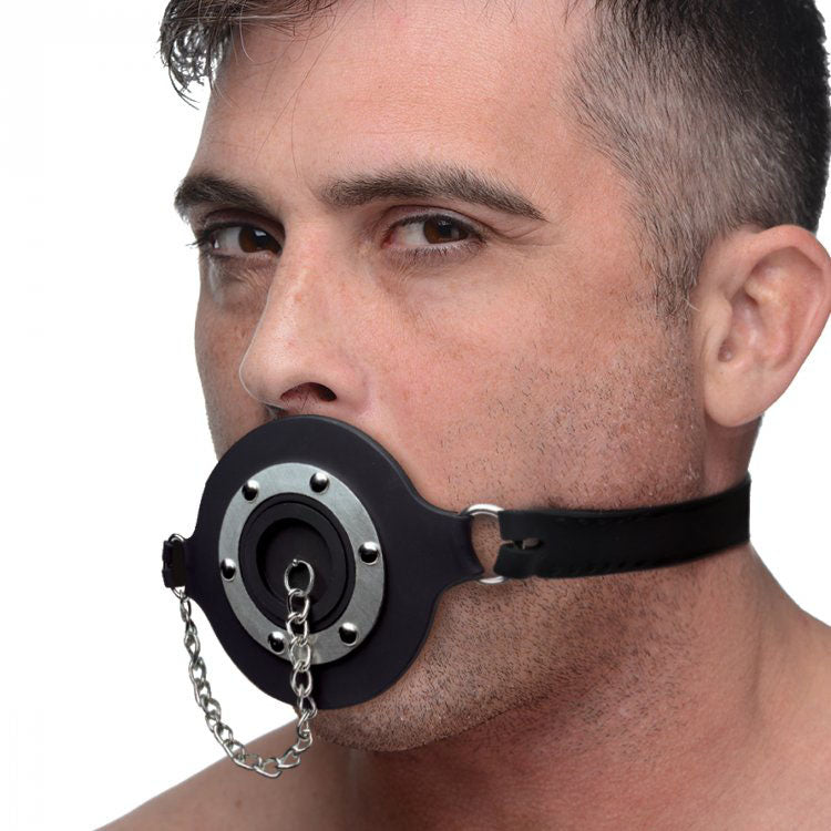 Pie Hole Silicone Feeding Gag | Bondage Gag | XR Brands | Bodyjoys