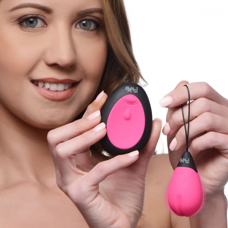 10X Silicone Vibrating Egg Pink | Love Egg Vibrator | XR Brands | Bodyjoys