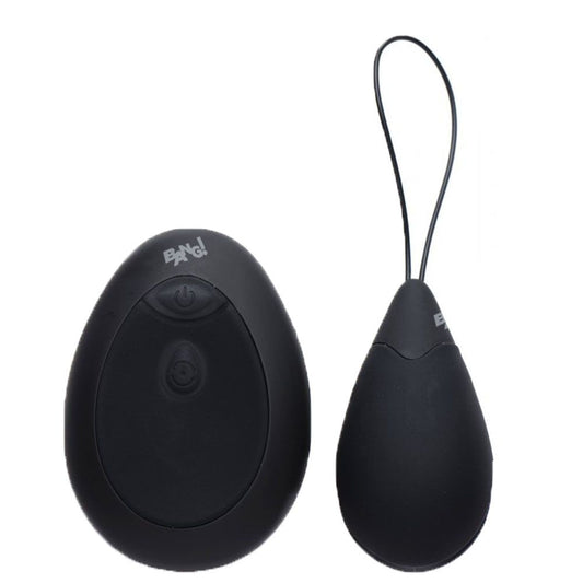 10X Silicone Vibrating Egg Black | Love Egg Vibrator | XR Brands | Bodyjoys