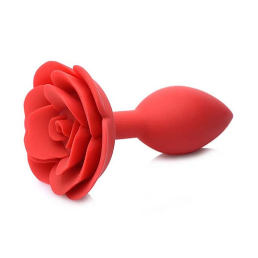 Master Series Booty Bloom Silicone Rose Anal Plug Red | Classic Butt Plug | Master Series | Bodyjoys