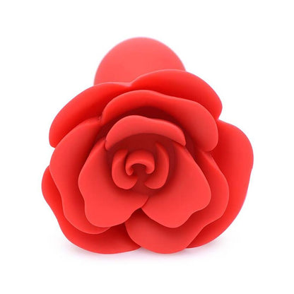 Master Series Booty Bloom Silicone Rose Anal Plug Red | Classic Butt Plug | Master Series | Bodyjoys