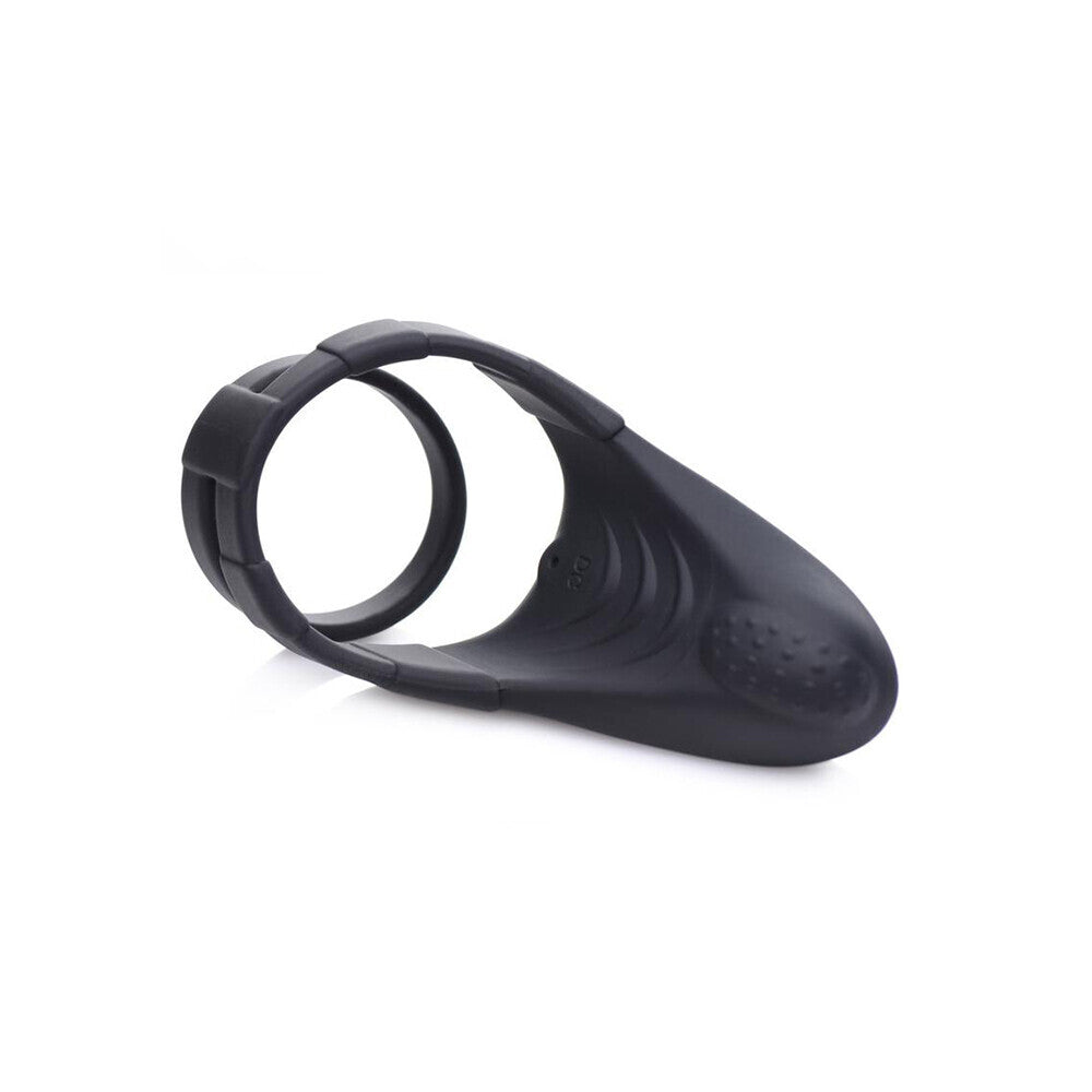 Trinity Vibes 10x Silicone C-Ring With Vibrating Taint Stimulator | Vibrating Cock Ring | XR Brands | Bodyjoys